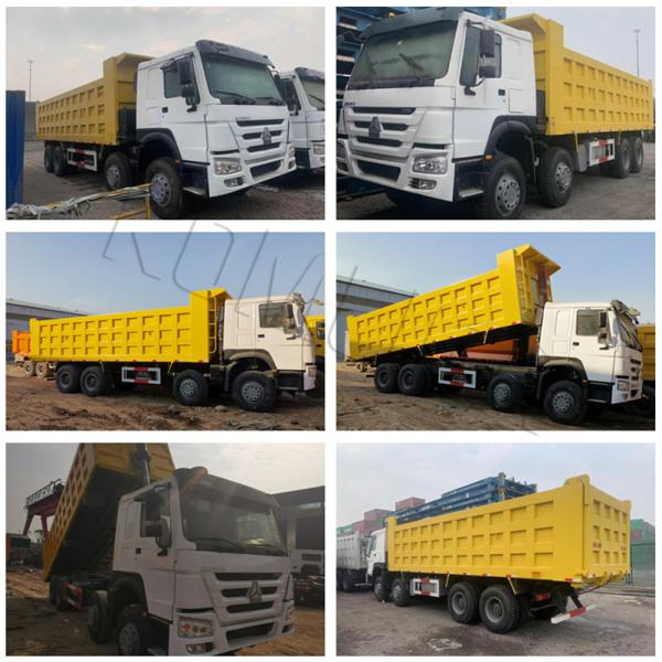 Used Sinotruk 8X4 Heavy Dump Truck with Front Lift Device Customized Request Accepted