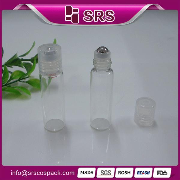 1/6oz 5ml mini roll-on glass bottle for essential oil metal roller ball fragrance perfume