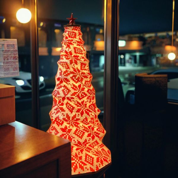 110V-240V LED Standing Origami Paper Lights Eco Friendly Warm White Lamp
