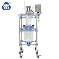 Reator de laboratório de camada tripla única Reator de vidro 1l 3l 5l 50 litros 100l filtro encamisado