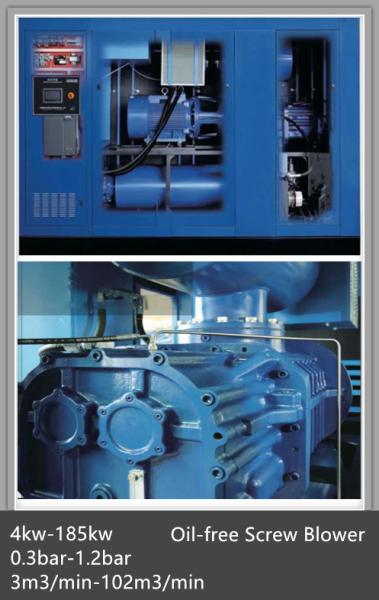20 HP 15 Kw High Quality Industrial Oil Free Screw Air Blower for Sewage Treatment