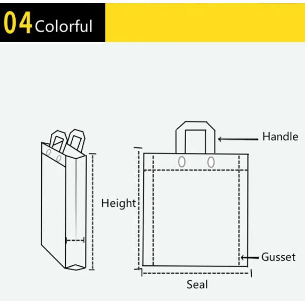 Soft Ring Handles 60 Micron LDPE Shopping Gift Bags