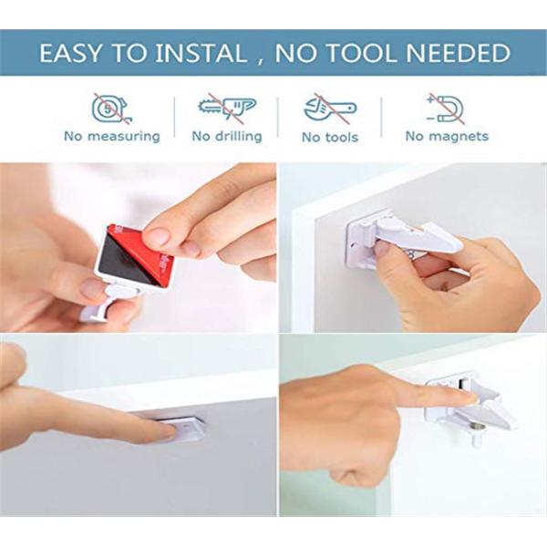 Baby Safety Products For Cabinet Adhesive Mount Cabinet Drawer Child Safety Cabinet Locks
