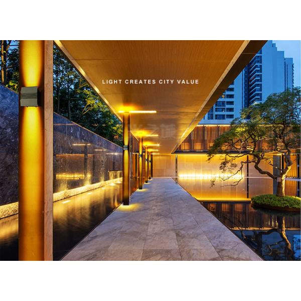 24W A Beam Of Light Doubl Head Wall Lights Outdoor Waterproof Courtyard Double Beam Corridor LED Wall-Washing Light