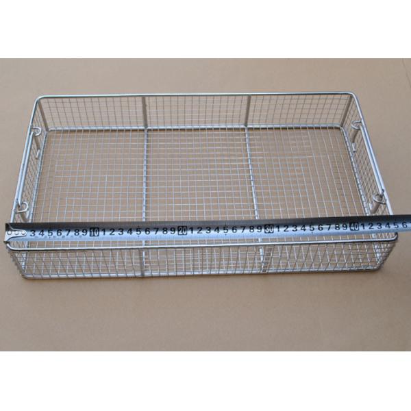 Durable Deep Fry Basket Stainless Steel For Medical Disinfect Tray