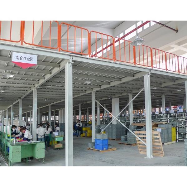 Customized Width and Depth 500kg Load Mezzanine Floor with Solid or Perforated Surface