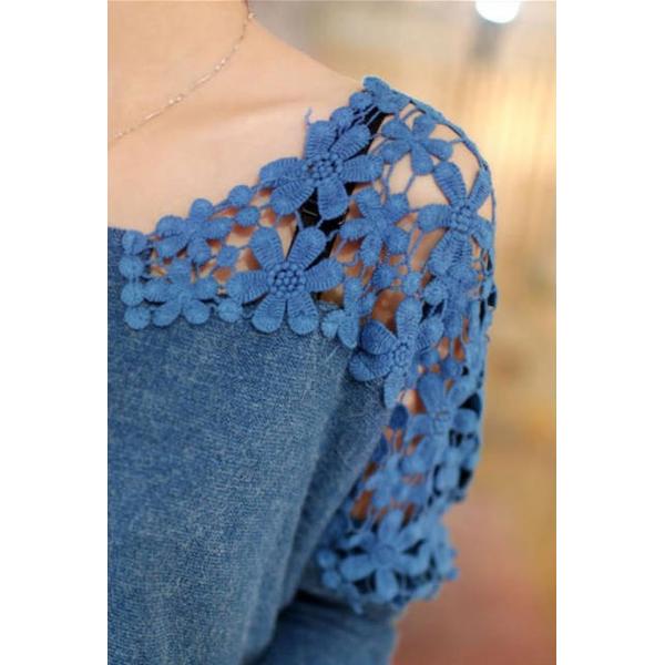 Outwear Cardigan Women Hallow Out Long Sleeve Single-breasted Button Knitted Sweater Crochet Blouse Tops