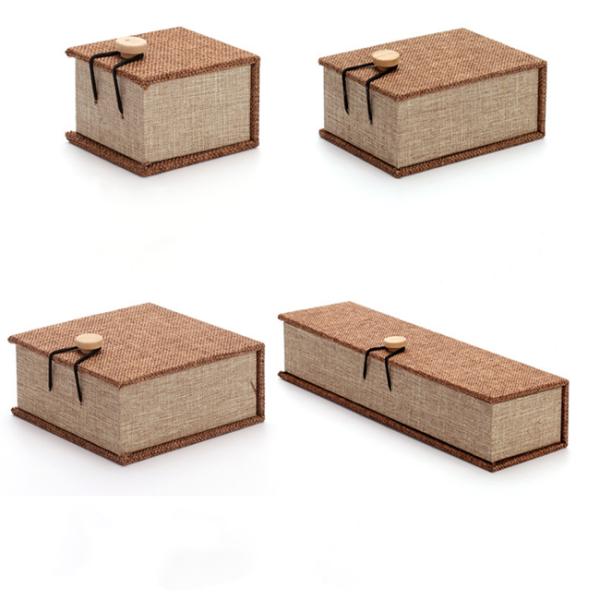 Caja de regalo de papel de lujo del diseño hermoso y elegante para el embalaje de la joyería