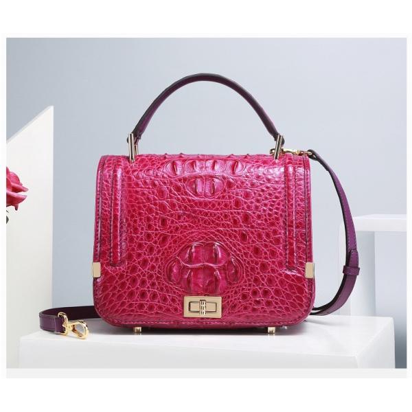 Authentic Genuine Crocodile Skin Female Small Purse Women Handbag Exotic Alligator Leather Lady Cross Shoulder Bag