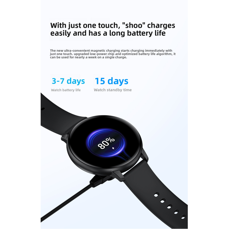 Bluetooth Call Fitness Smart Watch with Heart Rate Blood Oxygen Sleep Monitor IP67 Waterproof Multi-Sport Tracker for iOS Android
