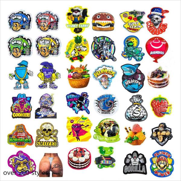Die Cut Special Shape Bag Heat Seal Smell Proof Plastic Bag For Packaging
