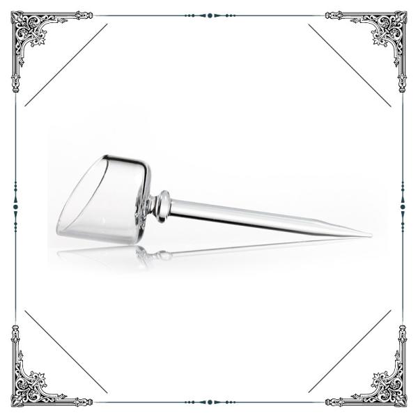 Glass Water Bongs Accessories Clear Quartz Cap With Rod Quartz Banger Caps