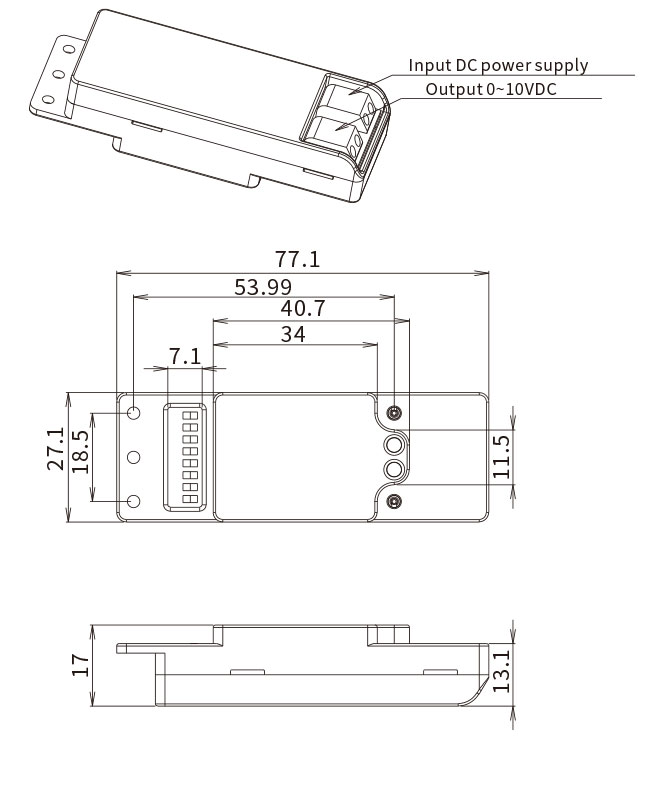 HNP102 0 - 10v Снижающий таймер Дневной датчик переключатель 12V постоянный вход