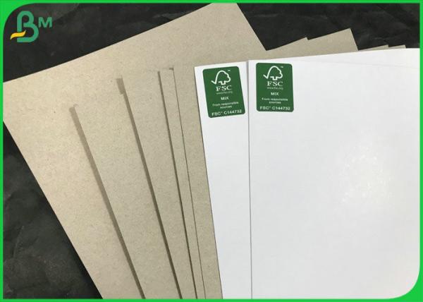 Papier de empaquetage duplex extérieur blanc réutilisé du panneau 230g 300g de dos de Brown de pulpe