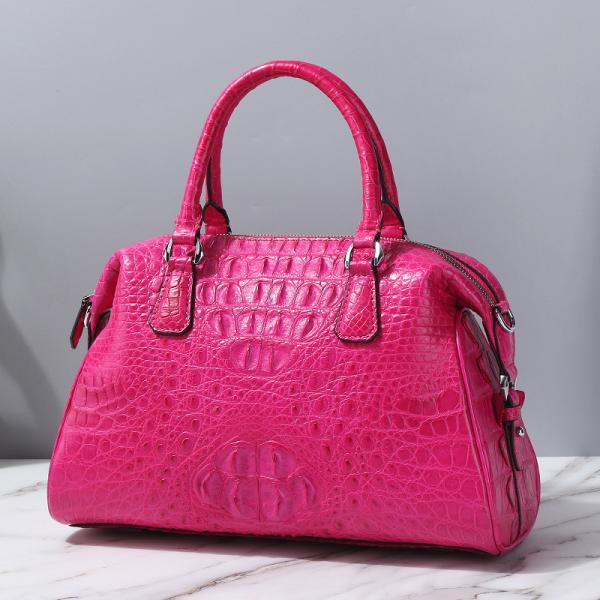 Genuine Crocodile Skin Lady Purse Authentic Real Alligator Leather Female Handbag Long Strap Women's Large Shoulder Bag