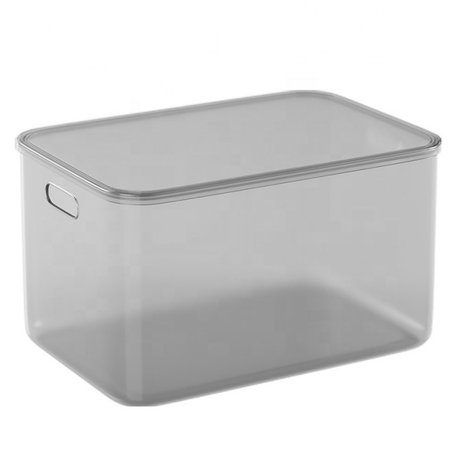 Transparent Storage Box Desktop Living Room Kitchen Sundry Basket Toys Snacks Clothing Home Organize Box