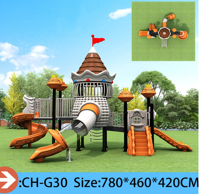 Pumpkin  Robot Theme Large Outdoor Playground Slide  Custom Plastic Combination Slides Climbing Tunnels Adventure Tubes for Parks Kindergartens  Resorts