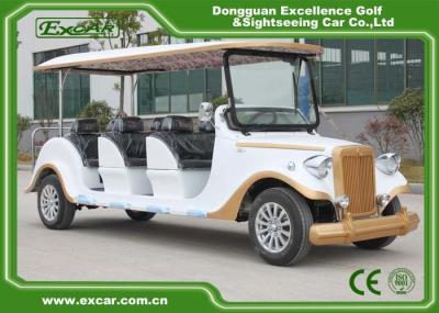 Carrinhos de golfe clássicos aprovados do carro da AE dos carros clássicos bondes dos assentos do branco 6