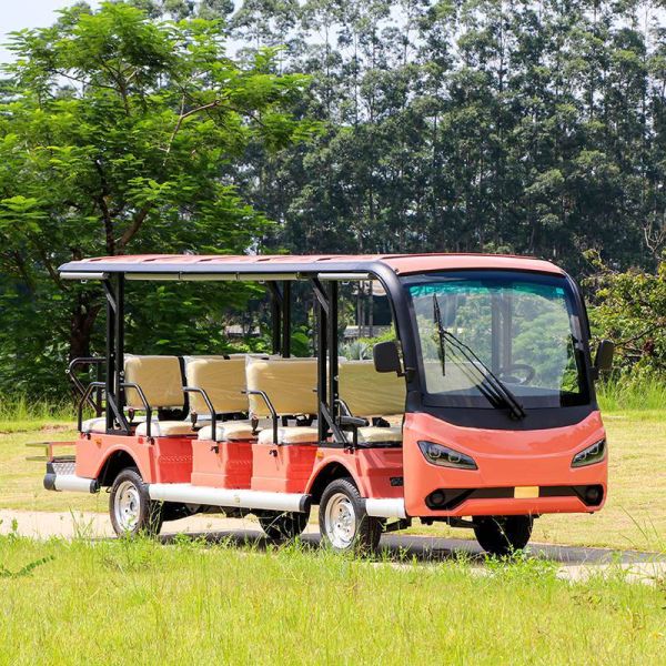 100% Waterproof Electric Sightseeing Cart For 14 Passenger AC system