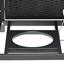 Crater Rectangle Tabletop Fire Pit 28 Inch Steel With Cover Lid