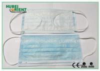 Masque facial hospitalier avec boucles d'oreilles 3-Ply Masques médicaux jetables Échantillons gratuits