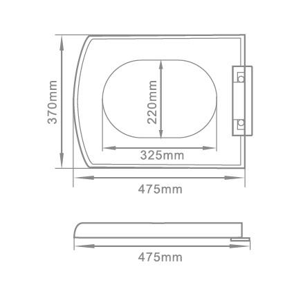 Toilet Seat Cover PP UF Duroplast Plastic Material Durable Soft Close Solid Color From Xiamen China