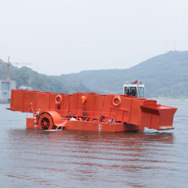 2022 Year Built Water Hyacinth Transport Barge with DWT < 1000t and 15.5*5.5*3m Dimension for Aquatic Weed Transport