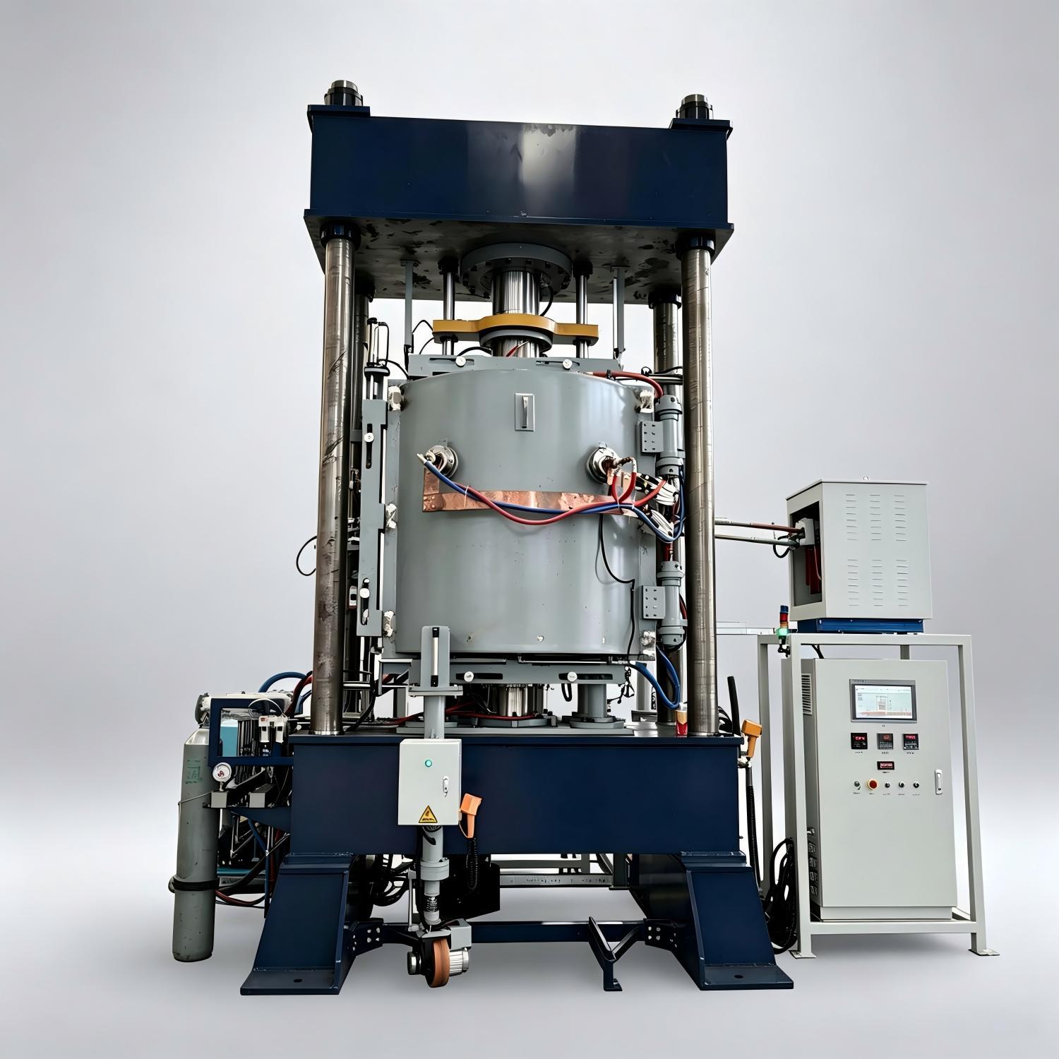 PLC Controlled Inert Gas Protection Hot Press Furnace for Diamond Copper 