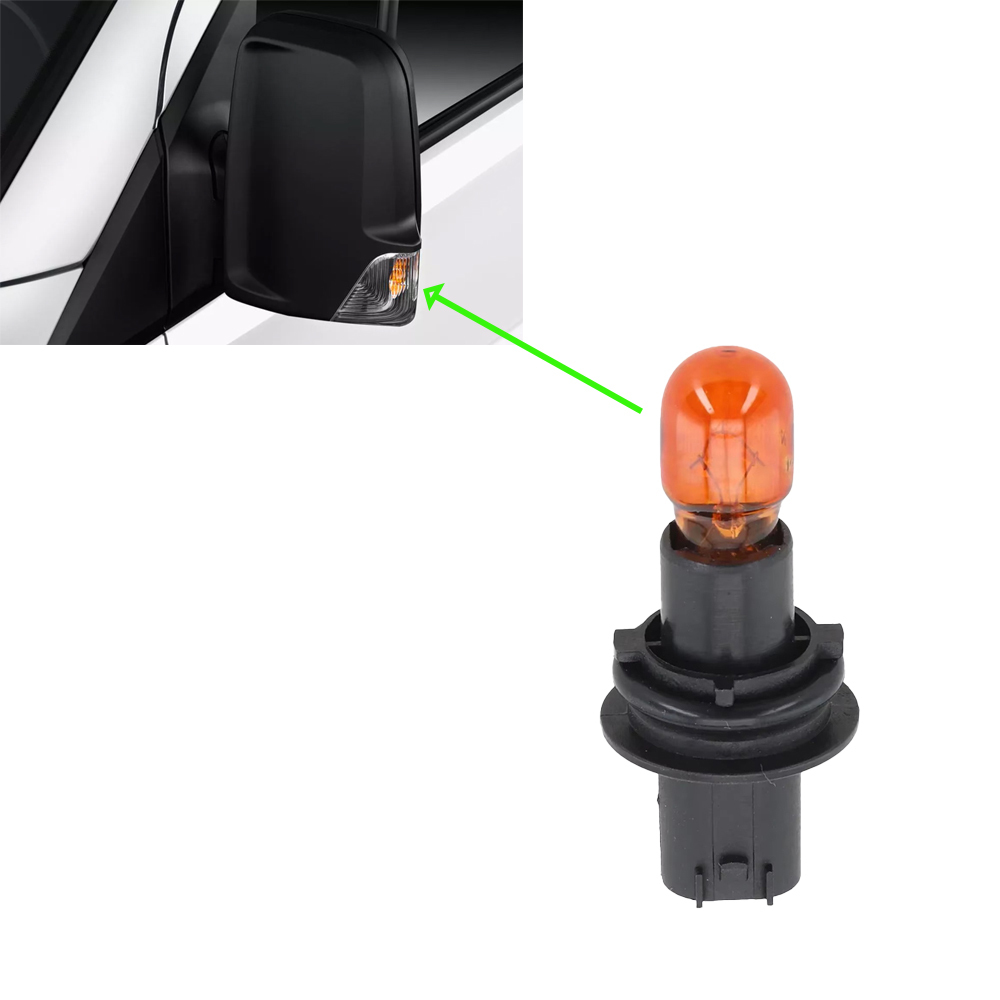 Aftermarket Side Mirror Turn Signal Bulb Compatible with OE A0008201277 for 2006-2018 Sprinter W906