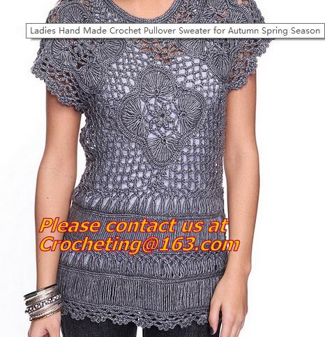 Crochet,pullover Hollow Out Golden Thread women sweater Knitted Loose Sweaters warm pullovers