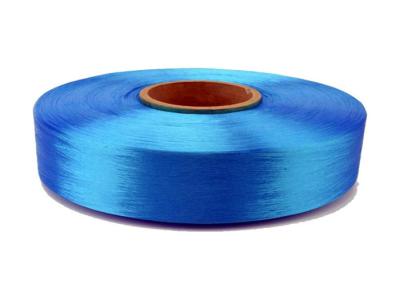 Categoria girada do fio de poliéster anel maçante completo azul 100D/72F da cor AA de grande resistência