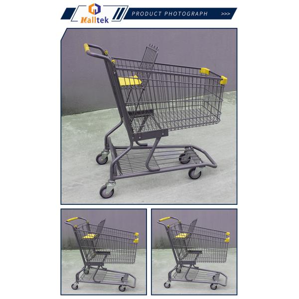 60-240L супермаркетная тележка для покупок, маленькая супермаркетная тележка с детским сидением