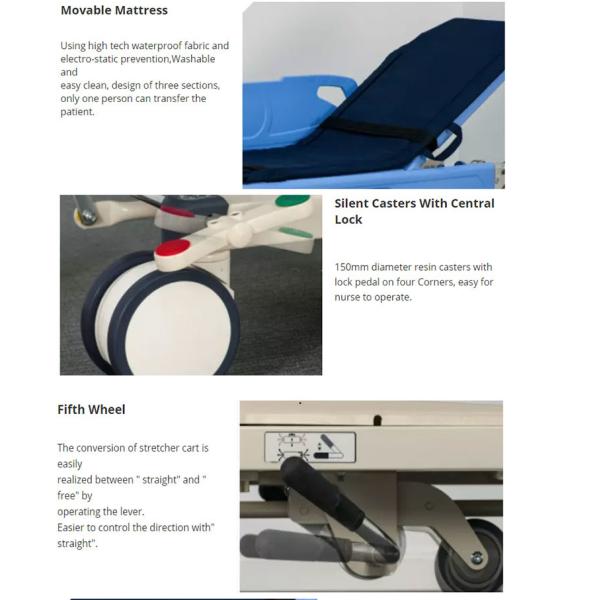 Manual Patient Emergency Transport Stretcher Hospital ODM OEM