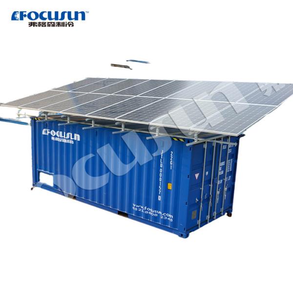 20ft Solar Container for Meat Vegetable Fish and Fruit Storage Building Material Shops