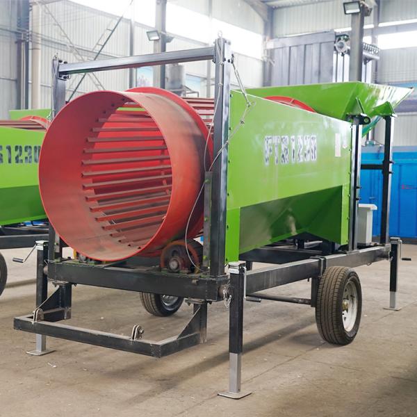 Carbon Steel Heavy Duty Industrial Trommel Rotary Drum Screen Machine 500*500*550mm