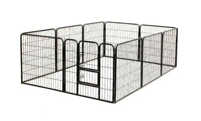80x80cm x10pcs  Black Powder Coated Wire Mesh Small Size Dog Kennel,Pet Cages,Carriers & Houses,Welded Mesh