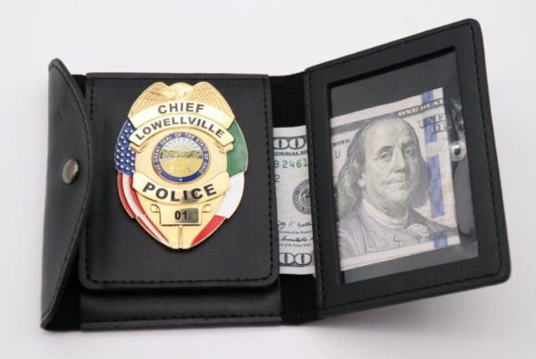 Gold Plating HPD Zinc Alloy 3d police badge with gold plating