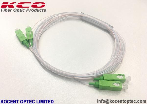 LSZH Jacket Fiber Optic Splitter , 2x2 Optical Fiber Splitter 1.5m Length 900um