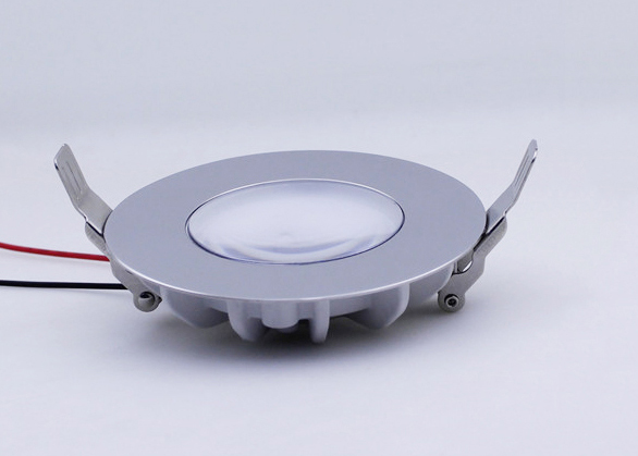 3W Cool White RV Boat Recessed Ceiling Light Super Slim LED Panel Light Aluminum Downlights