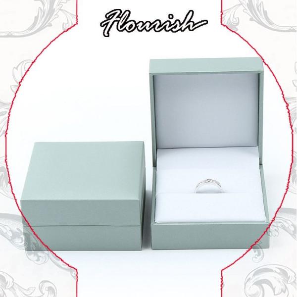 Deluxe Square Paper Jewelry Boxes Packaging Cardboard Anniversary Ring Box