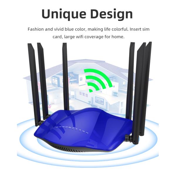 Изменение CPE TTL IMEI диапазона 1200mbps 5.8G 2.4GHz ODM двойное беспроводное открывает маршрутизатор 4g Lte Wifi для поставщика SIM-карты