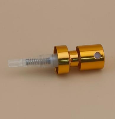 Brown Aluminium Button Fine Crimp Sprayer Big Housing K402-1 for Perfume