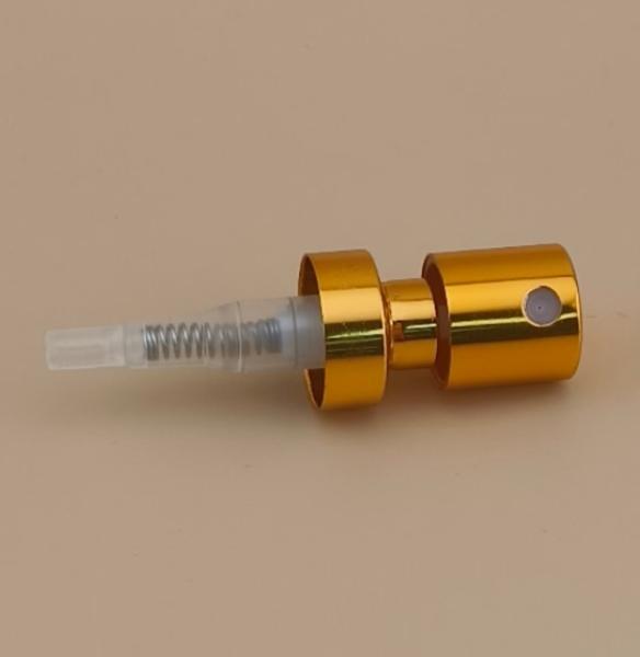 Brown Aluminium Button Fine Crimp Sprayer Big Housing K402-1 for Perfume