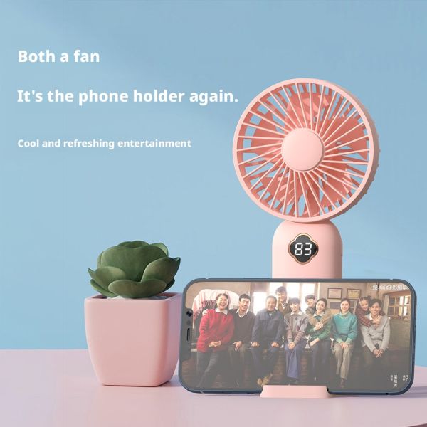 Mini Portable Handheld Fan with 1200mAh Battery Brushless Motor and Humidify Function