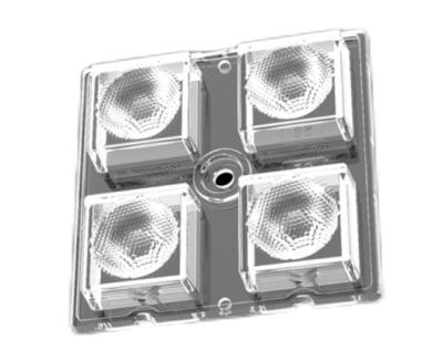 Luz de inundação da lente do diodo emissor de luz de ROSH 50x50MM, lente do projetor da resistência do risco