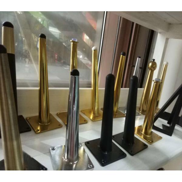 Los muebles negros del reemplazo parte las piernas ajustables de la tabla del metal de 4,5 pulgadas