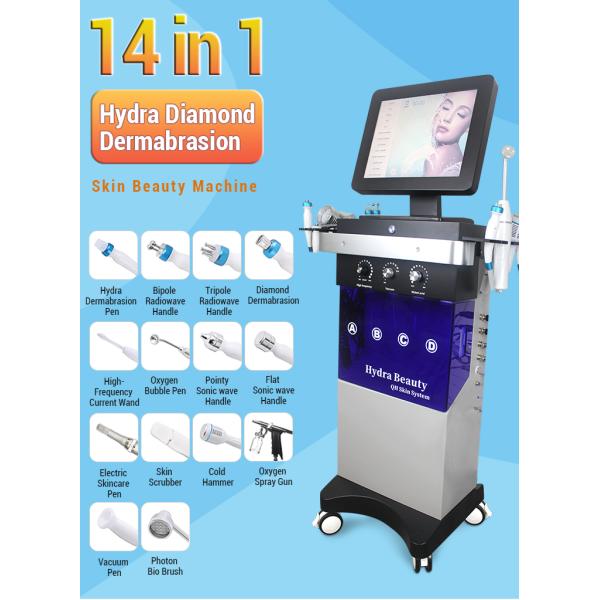 Hottest Korean 14in1 Hydro Microdermbrasion Hydra Oxigen Facial Machine 2023