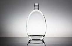 Промышленная 750 мл кристаллическая стеклянная бутылка с морозом / краской / печатным украшением