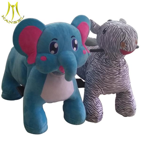 Hansel Plush motorized stuffed animals electric kids ride on horse for sale