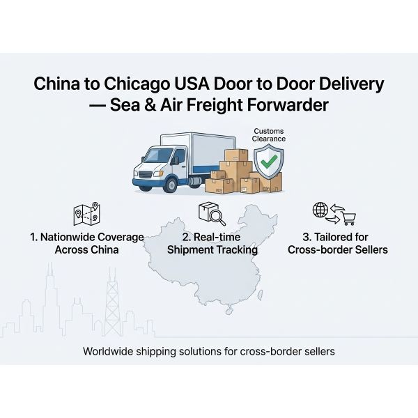 China to Chicago USA Door to Door Delivery Sea and Air Freight Forwarder